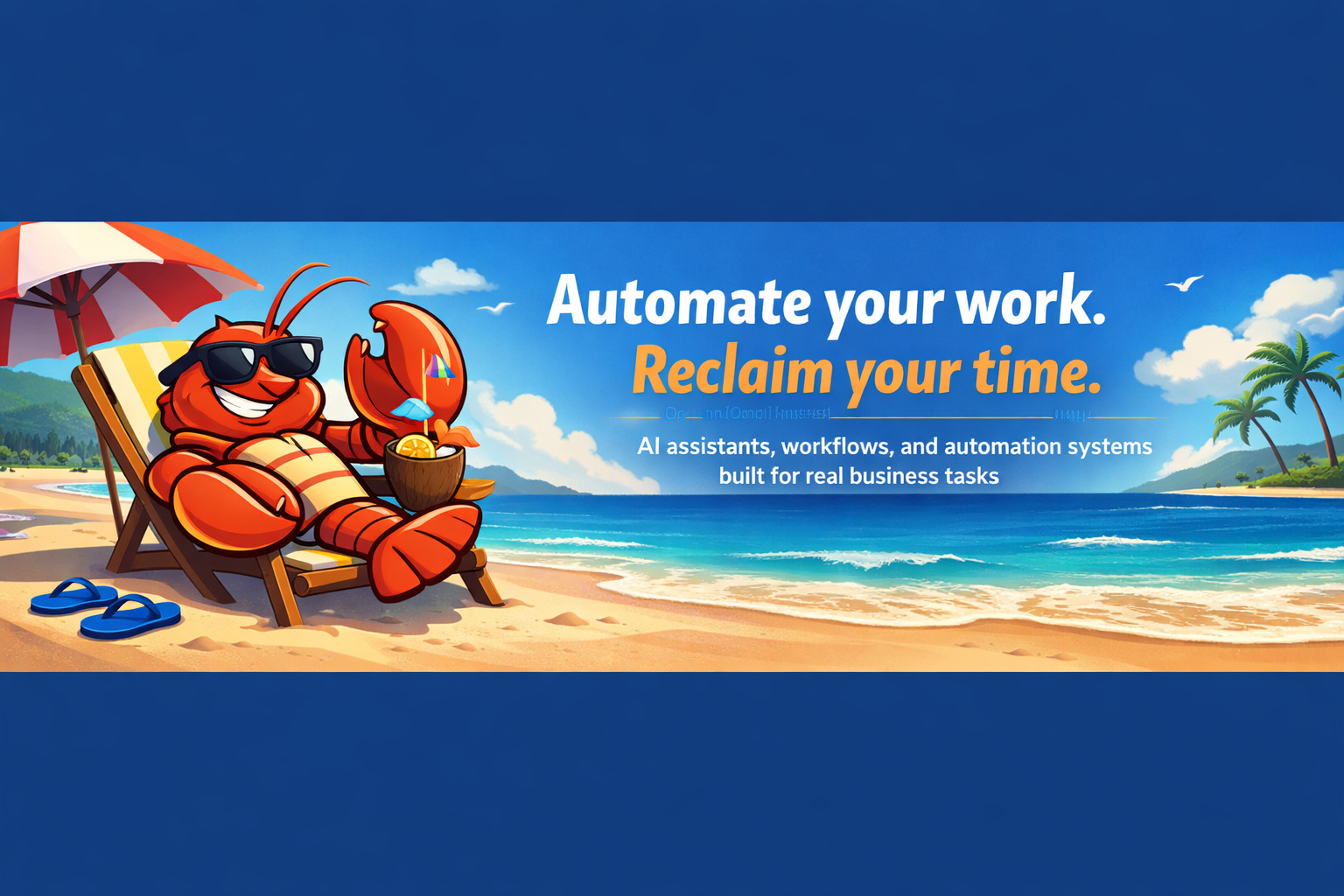 OpenClaw beach payoff banner